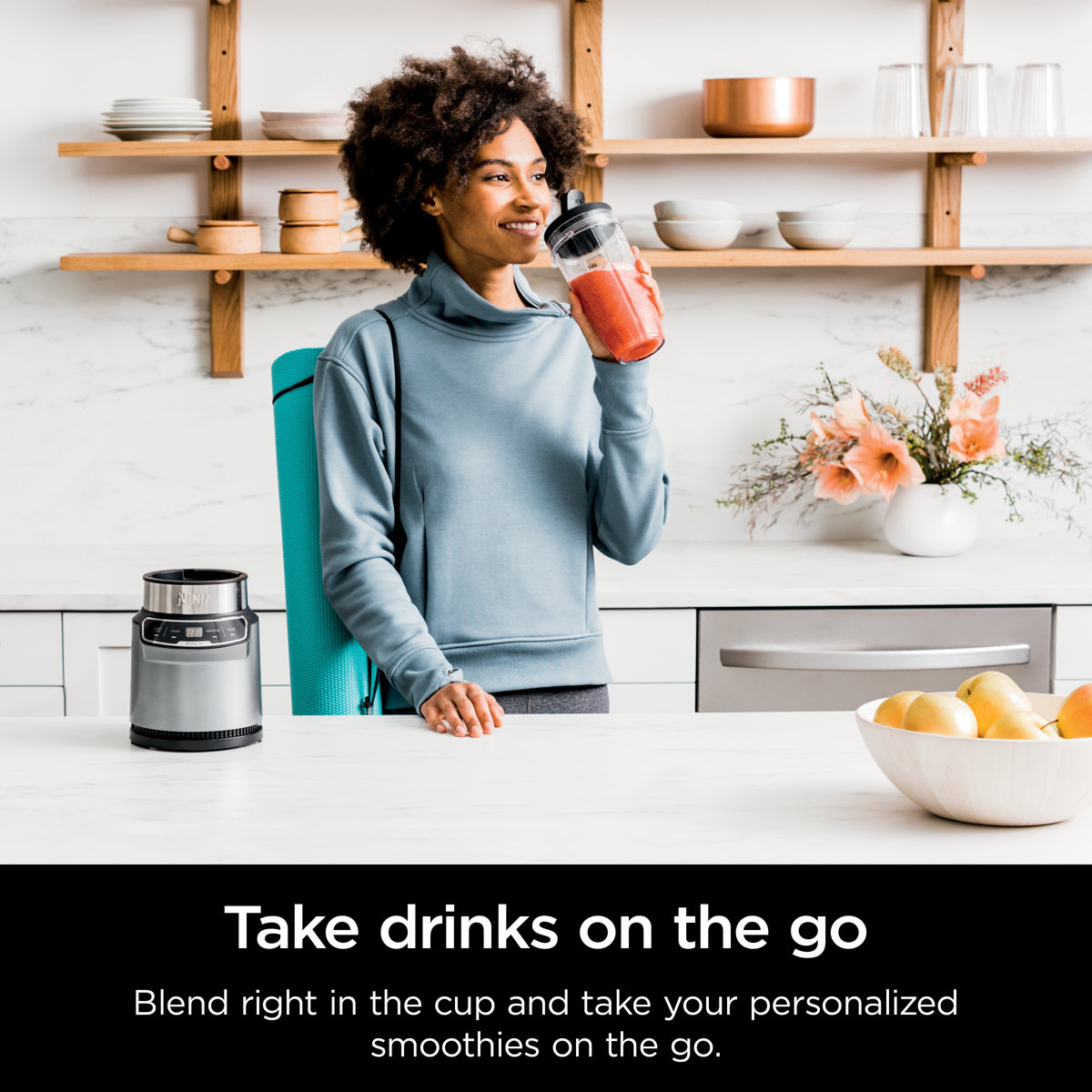 Ninja Nutri-Blender Pro with Auto-iQ and 2 Single-Serve Cups (24 oz.)